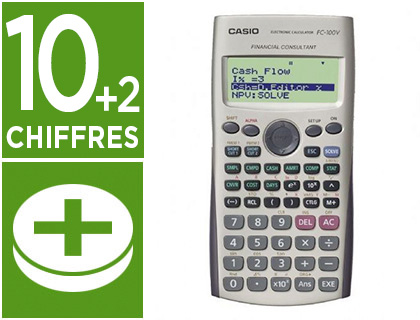 Fournitures de bureau : Calculatrice casio financière fc-100v 