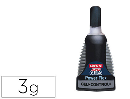 Colle forte gel Loctite Super Glue 3 - Power Flex tube 3 g - collage  permanent - Colles