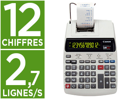 Fourniture de bureau : Calculatrice impression bicolore canon mp120 12 chiffres 