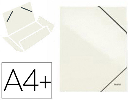 Chemise à élastique 3 rabats Leitz Wow 24x32cm carton pelliculé couleur blanc