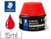 Staedtler Lumocolor - Flacon de Recharge 15ml - Rouge - Pour Feutres Indélébiles Lumocolor 313/314/317/318