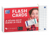 OXFORD - Etui de 32 fiches Bristol flashcards 2.0 - Non Perforées - A7 (75x125 mm) - Petits carreaux (5x5) - Blanc