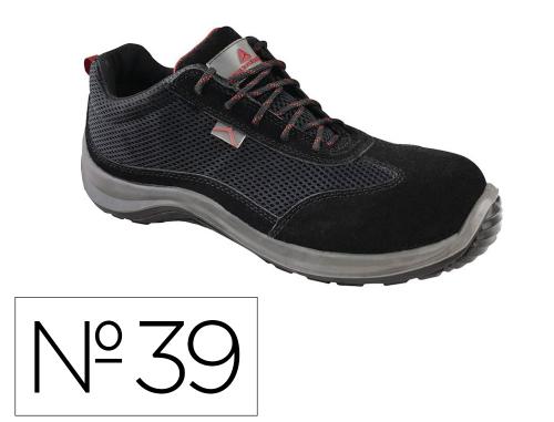 Fourniture de bureau : Chaussures basse cuir croute velour/mesh s1p src coloris noir taille 39
