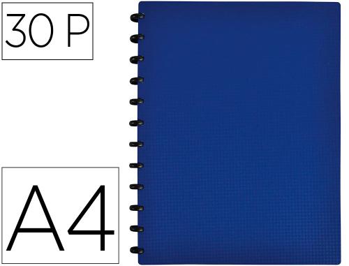 Oxford Memphis VarioZip - Porte vues rechargeable - 60 vues - A4 - Bleu