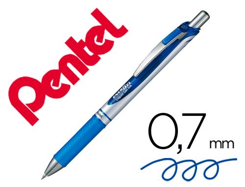 Pentel Energel BL77-CAX - Roller Rétractable - Pointe Moyenne 0.7mm - Bleu Nuit