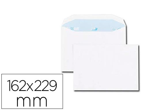 Papeterie Scolaire : Enveloppe gpv c5 162x229mm 80g gommée mécanisable blanche boîte de 500