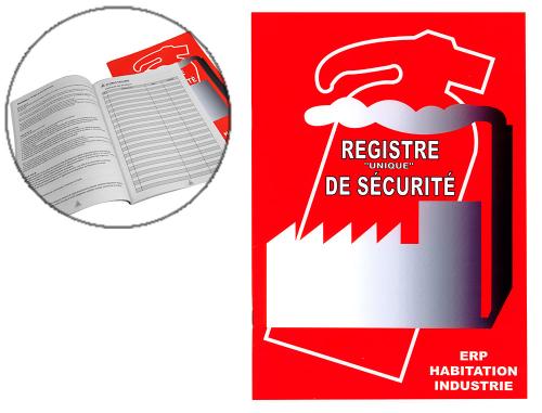Papeterie Scolaire : Registre unique de sécurité safetool format a4 60 pages