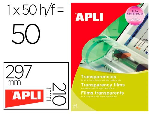 Papeterie Scolaire : Film transparent apli a4 pour imprimante laser couleur boîte 50 feuilles