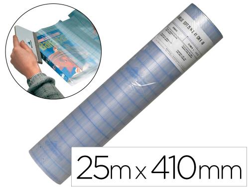 Papeterie Scolaire : Film pvc adhesif repossitionnable pour la couverture des livre lux soft 25mx410mm