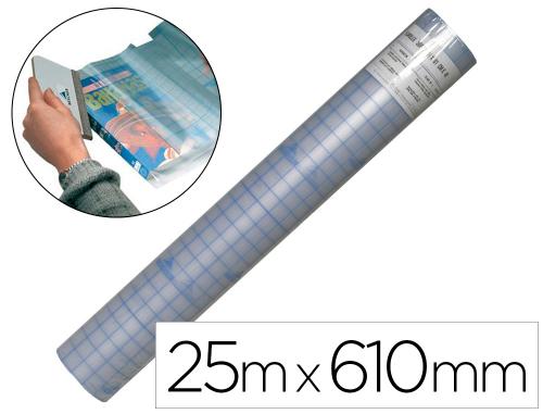 Papeterie Scolaire : Film pvc adhesif repossitionnable pour la couverture des livre lux soft 25mx610mm