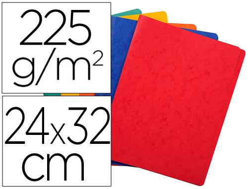 Chemise Exacompta carte lustrée rigide 225g/m² 24x32cm coloris assortis - Paquet de 25