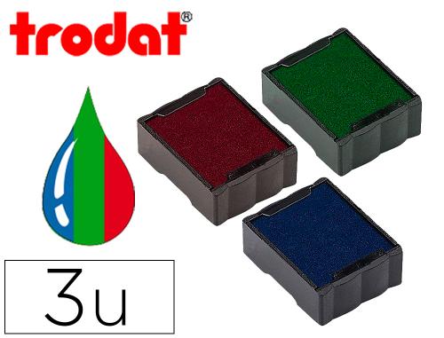 Fournitures de bureau : Recharges pour tampon 4921 coloris bleu vert rouge