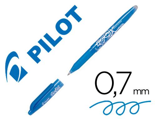 Pilot Frixion Ball - Roller Effaçable - Pointe Moyenne 0,7 mm - Bleu Ciel