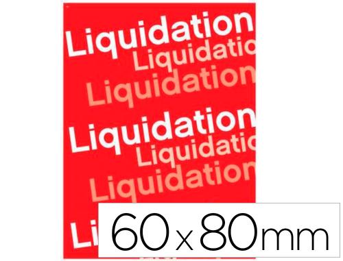 Papeterie Scolaire : Affiche liquidation apli agipa 600x800mm imprimé blanc coloris rouge