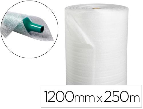 Papeterie Scolaire : Film mousse antalis polyéthylène flexible densité 50g antichoc anti-vibrations épaisseur 2cm 1200mmx250m coloris blanc