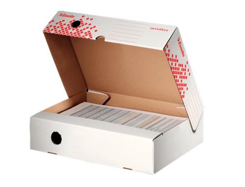 Boite archives avec couvercle Esselte Speedbox carton recyclable dos 8cm