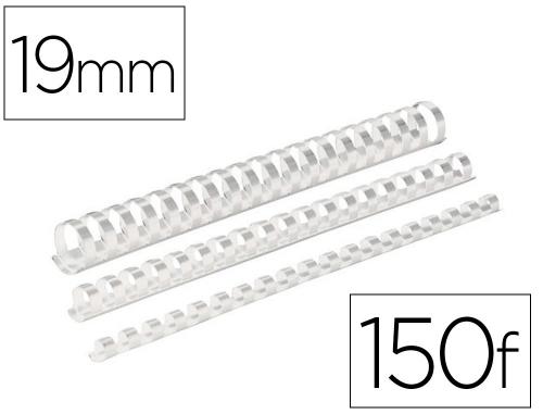 Papeterie Scolaire : Anneaux plastiques 19mm blanc boite de 100