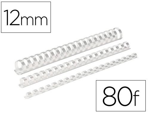 Papeterie Scolaire : Anneaux plastiques 12,5 mm blanc boite de 100