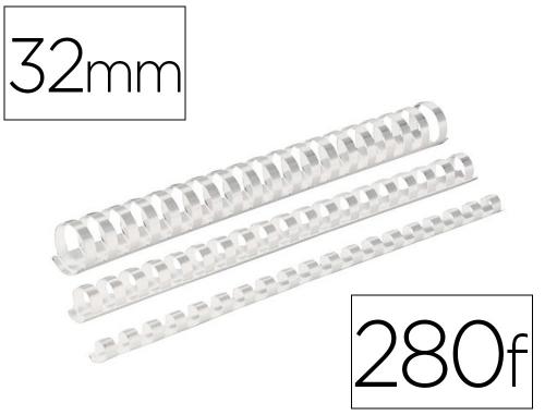 Papeterie Scolaire : Anneaux plastiques 32 mm blanc boite de 50