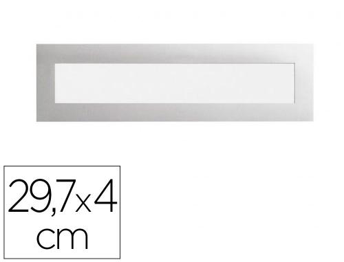 Papeterie Scolaire : Cadre affichage durable duraframe magnetic top a3 29,7x4cm sachet 5 unites coloris argent