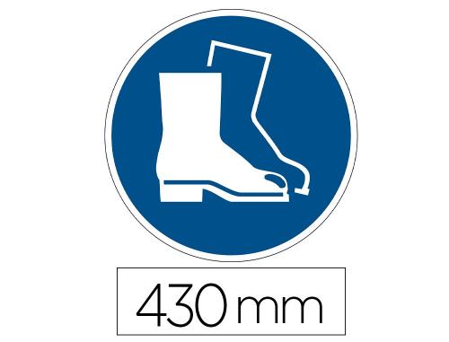 Papeterie Scolaire : Sticker sol durable chaussures securite obligatoires antiderapant resiste abrasion dechirures diametre 430mm bleu