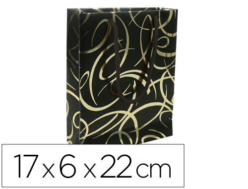 Papeterie Scolaire : Clairefontaine 212859C - Sac papier cadeau moyen Premium Max & moi 17x6x22cm, Arabesque