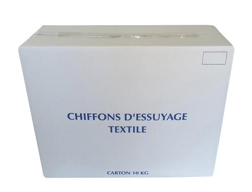 Papeterie Scolaire : Chiffon tisse blanc colis 10kg