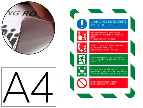 Papeterie Scolaire : Porte-affiche a4 magnétique sécurité