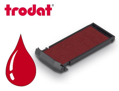 Papeterie Scolaire : Cassette encrage trodat 6/9412 pour tampon mobile printy 9412 47x18mm coloris rouge