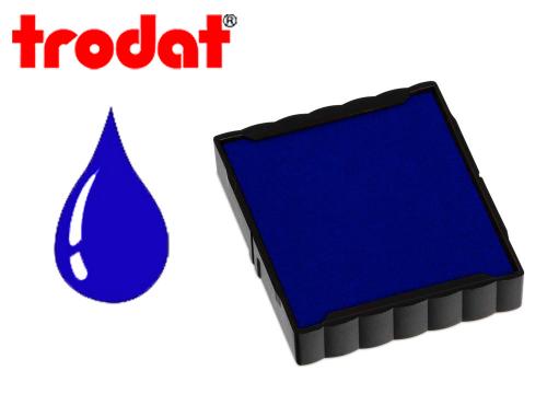 Papeterie Scolaire : Cassette encrage trodat 6/4923b pour tampon encreur printy 4923 taille empreinte 30x30mm coloris bleu