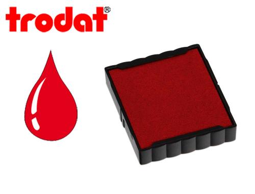 Papeterie Scolaire : Cassette encrage trodat 6/4923c pour tampon encreur printy 4923 taille empreinte 30x30mm coloris rouge