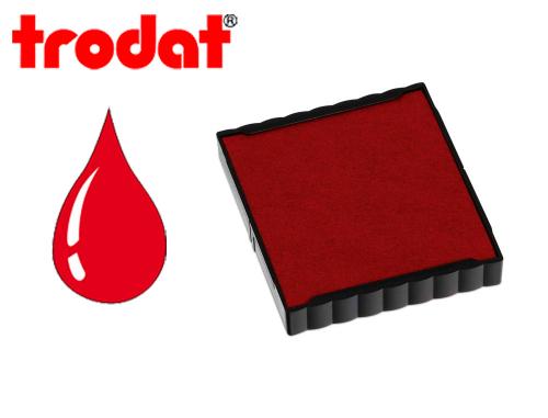 Papeterie Scolaire : Cassette encrage trodat 6/4924c pour tampon encreur printy 4924 taille empreinte 40x40mm coloris rouge