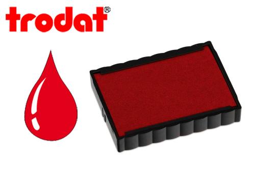 Papeterie Scolaire : Cassette encrage trodat 6/4750c pour tampon encreur printy 4750 taille empreinte 41x24mm coloris rouge