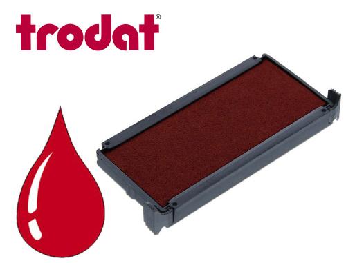 Papeterie Scolaire : Cassette encrage trodat 6/4915 pour tampon printy 4915 taille 34x75mm coloris rouge boite 10 