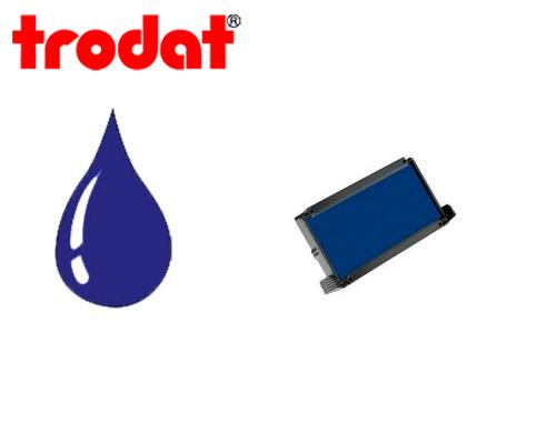 Papeterie Scolaire : Cassette encrage trodat 6/4913 pour tampon printy 4913/4913t/4953 coloris bleu