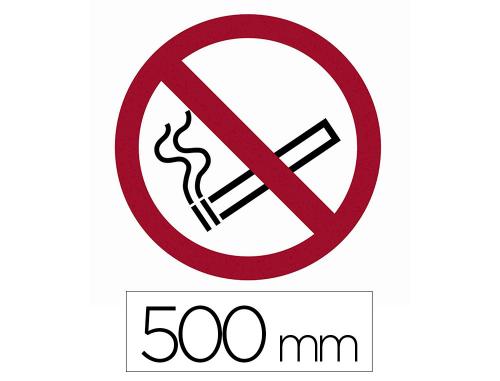 Papeterie Scolaire : Sticker sol viso interdiction de fumer pictogramme adhesif diametre 500mm conforme norme iso 7010