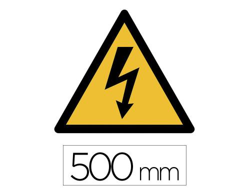Papeterie Scolaire : Sticker sol viso danger electricite pictogramme adhesif antiderapant cote 500mm conforme norme iso 7010