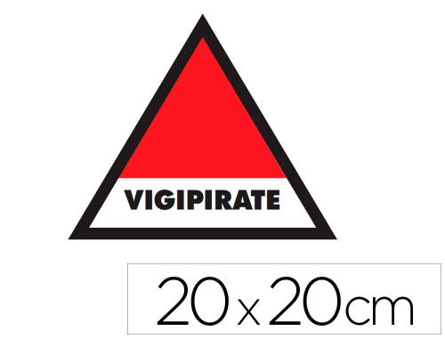 Papeterie Scolaire : Panneau de signalisation vigipirate adhesif signaletique biz 20x20cm