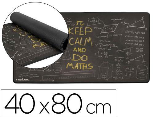 Papeterie Scolaire : Tapis de souris et clavier natec educatif maths base antiderapante grand format 40x80cm