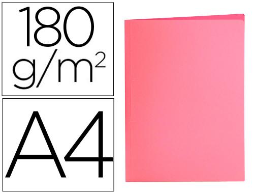 Papeterie Scolaire : Chemise liderpapel papier cartonne 180g/m2 310x230mm document a4 coloris rose pastel