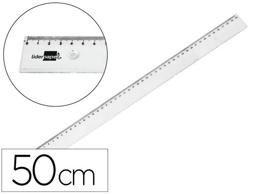 Fourniture de bureau : Regle liderpapel plastique incassable transparent 50 cm
