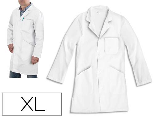 Papeterie Scolaire : Blouse à manches longues wonday en tissu 100% Coton 190g 3 poches, Taille XL blanche