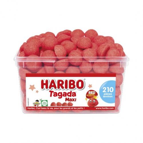Papeterie Scolaire : Bonbon Haribo fraise maxi tagada - Boite de 210 Bonbons