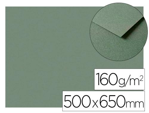 Papeterie Scolaire : Papier dessin clairefontaine a grain 160g surface 1 grainée et 1 lisse 50x65cm paquet 25 feuilles coloris vert océan