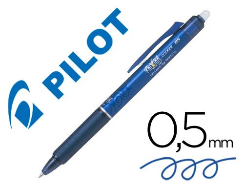Pilot Frixion Ball Clicker - Roller Effaçable - Pointe Fine 0,5 mm - Bleu Nuit