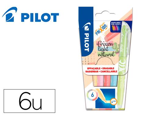 Pilot Frixion Light - Surligneur Effaçable - Etui de 6 Couleurs Assortis