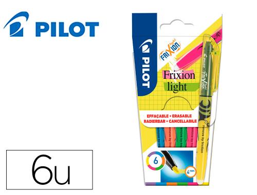Pilot Frixion Light - Surligneur Effaçable - Etui de 6 Fluos Assortis