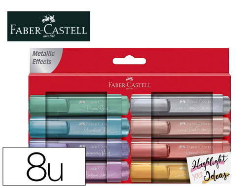 Faber-Castell Textliner 46 - Surligneur - Pointe Biseautée - Etui de 8