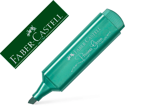 Faber-Castell Textliner 46 - Surligneur - Pointe Biseautée - Vert Métal