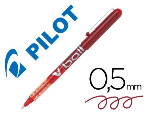 Pilot Vball - Roller - Pointe Fine 0.5 mm - Rouge